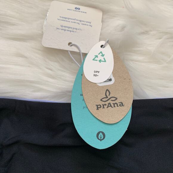 Prana NWT Innix Black Moderate Coverage Reversible Bikini Bottom XL - Picture 10 of 10